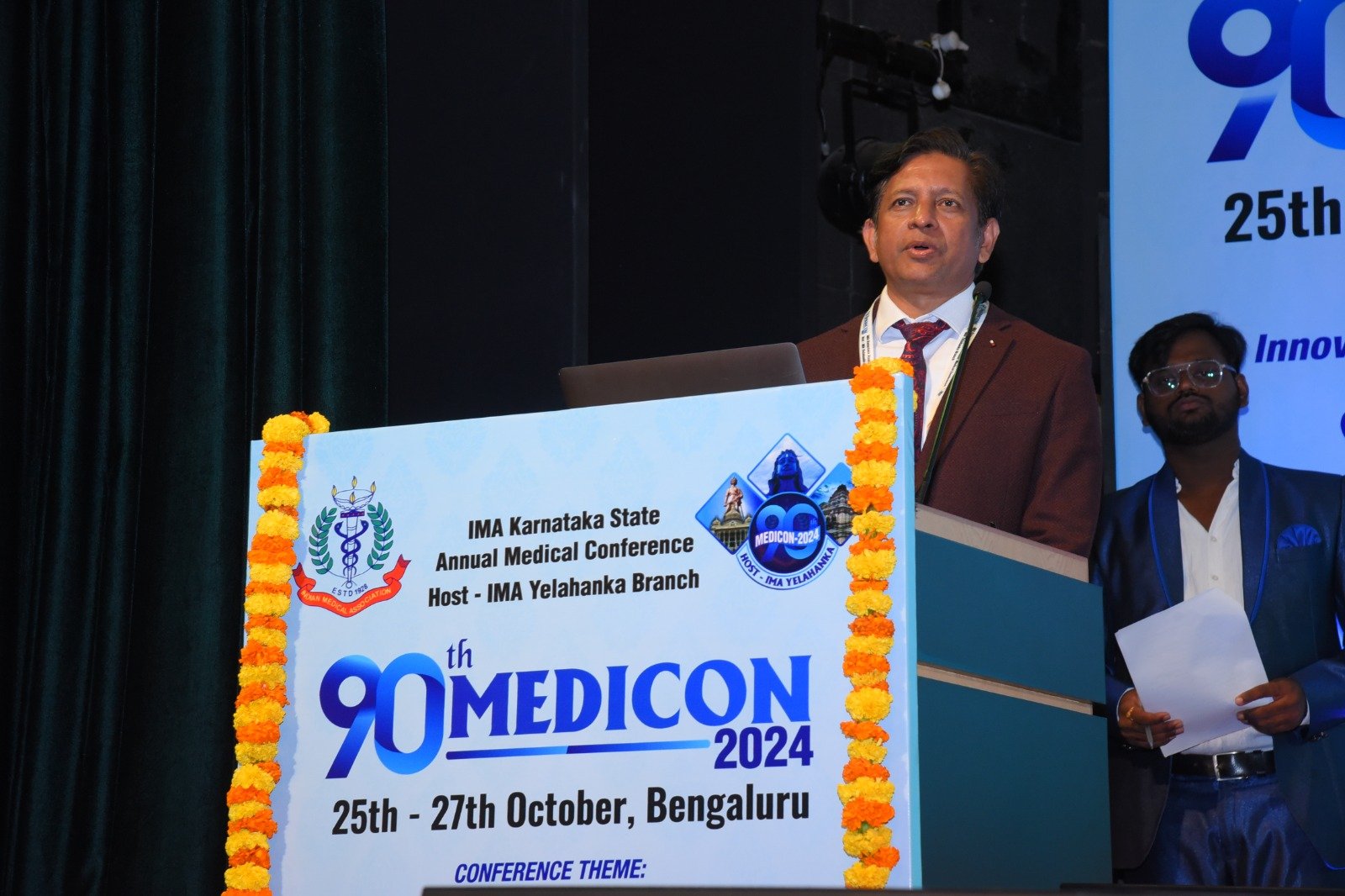 Dr. V. Suriraju consulting and leading clinical rounds at Regal Hospital